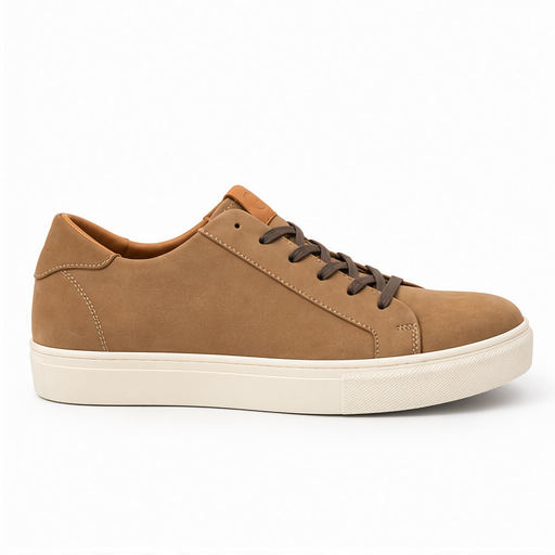 Deportivo Amaretto miel hombre vista lateral fondo blanco