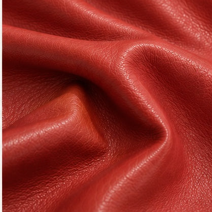 Detalle textura cuero rojo Germán Patiño