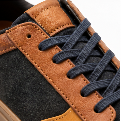 Detalle deportivo hombre café y negro