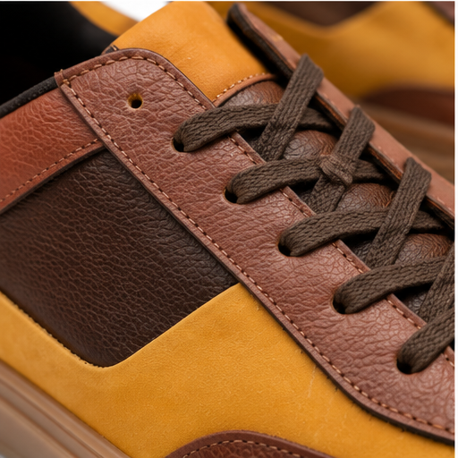 Detalle de cuero y cordones Deportivo Chocomango hombre