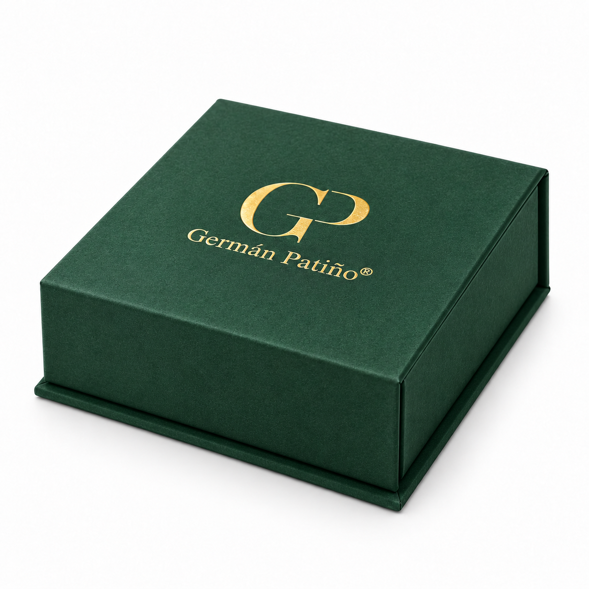 Caja para manillas Germán Patiño — vista lateral