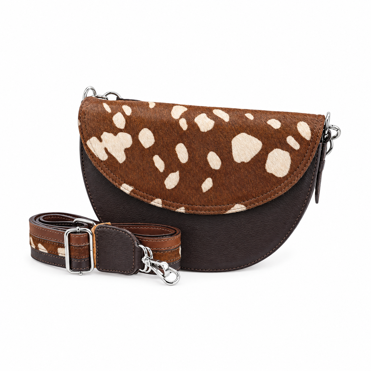 Carriel Media Luna Bambi miel - vista frontal