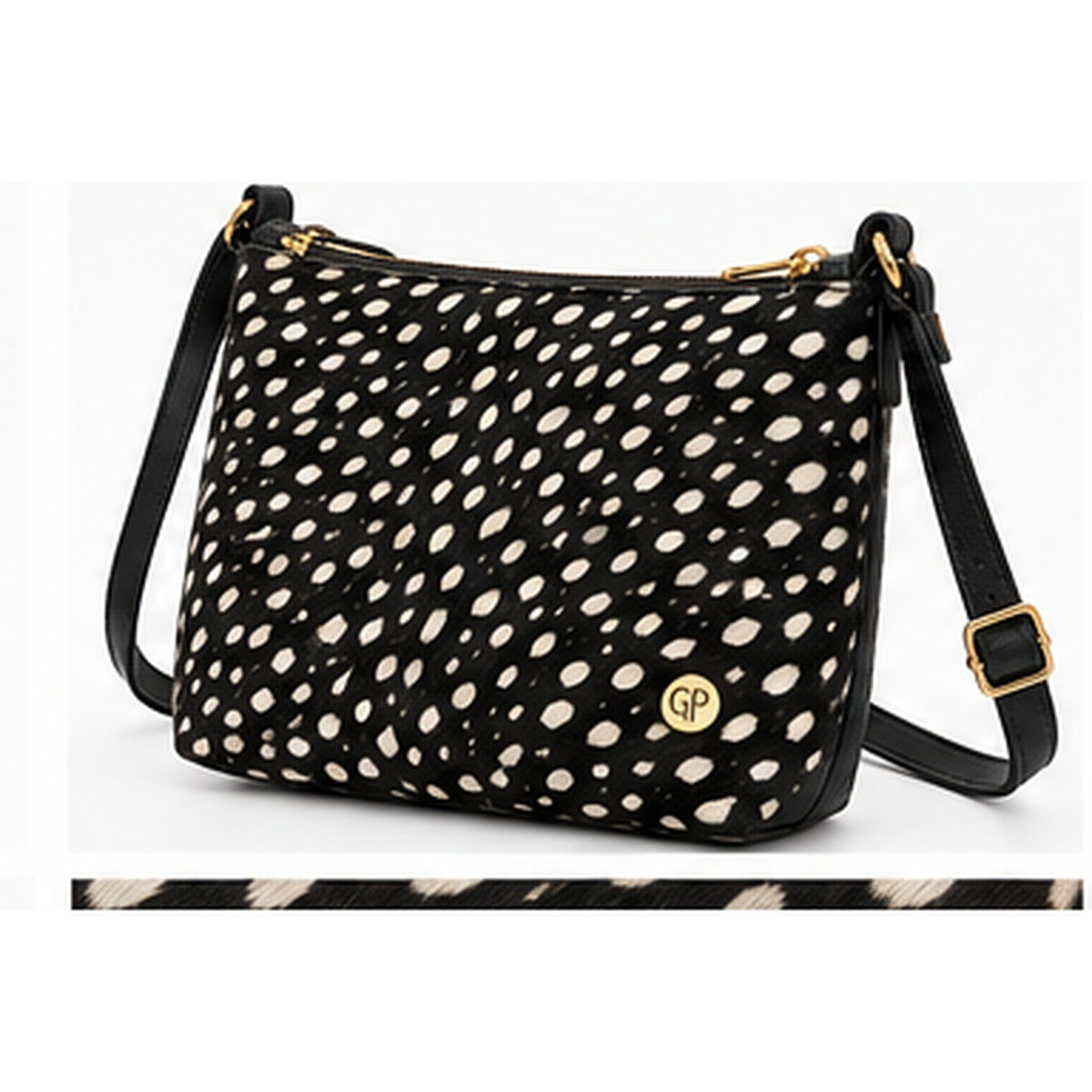 Iris Bambi Negro vista angular estampada
