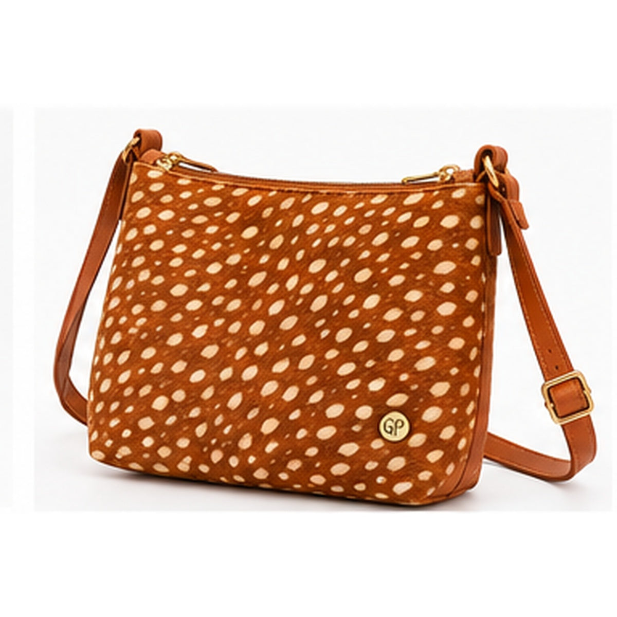 Iris Bambi Miel vista angular estampada